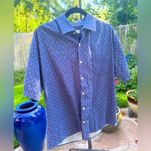 Peter Millar  Golf  Cotton-Blend Short-Sleeve Sport Shirt Large - Picture 1 of 9